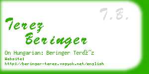 terez beringer business card